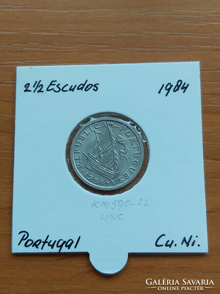 Portugal 2.5 escudo 1984 cuni. In a paper case