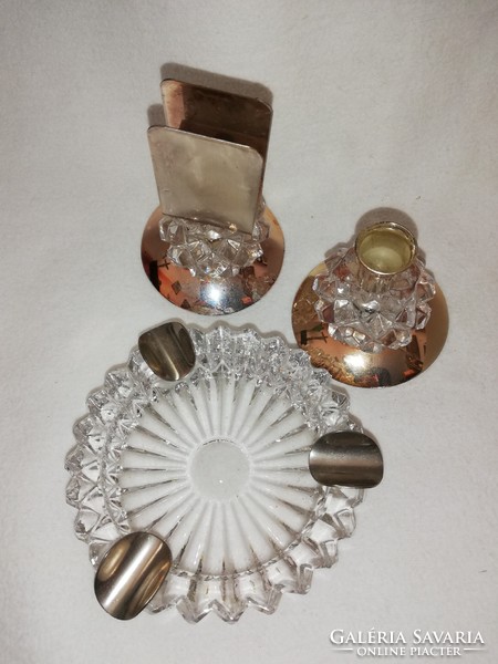 Crystal smoking set from the 70s