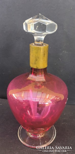 Bieder liquor bottle with bronze neck