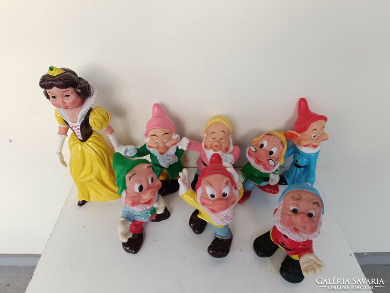 Antique rubber toy whistle snow white and the seven dwarfs walt disney 733 8347