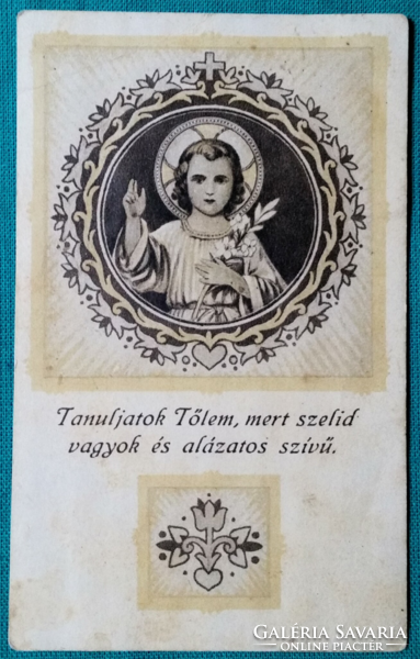Memorial card, prayer picture with a kind message from 1933