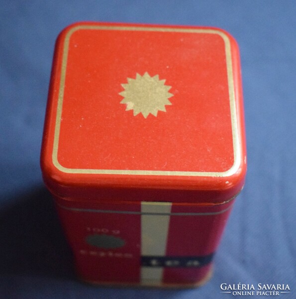 Ceylon tea box, tea box, metal box, 11.5 and 7 cm 2 pcs.