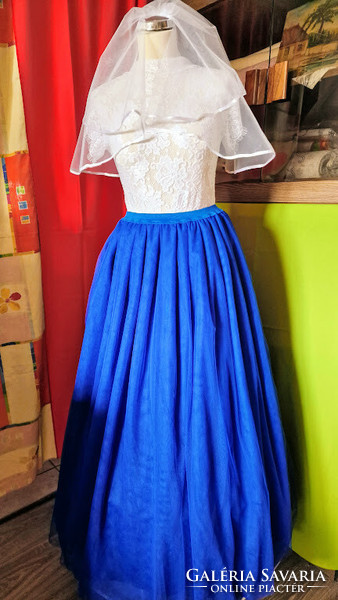Wedding asz36e - 5-layer royal blue maxi tulle skirt