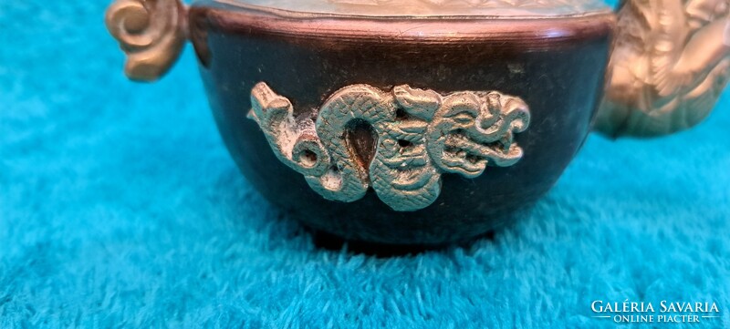 Tibetan copper teapot, oriental teapot (m4371)