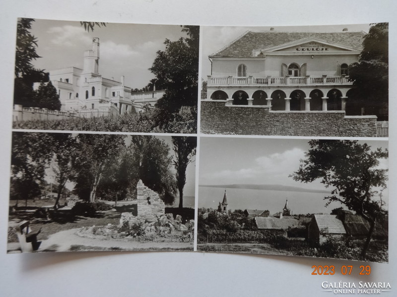 Old postcard: Balatonszepezd, details (1963)
