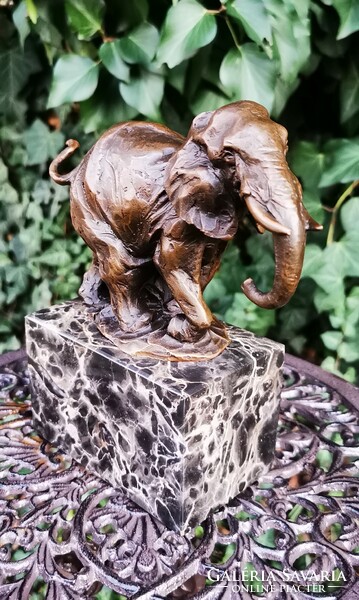 Elephant bronze statue