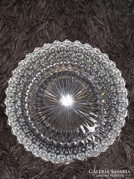 Round lead crystal offering 20 cm in diameter