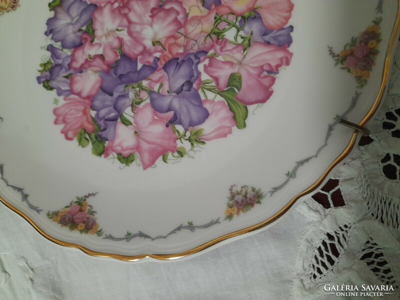 Royal albert floral plate with hanger