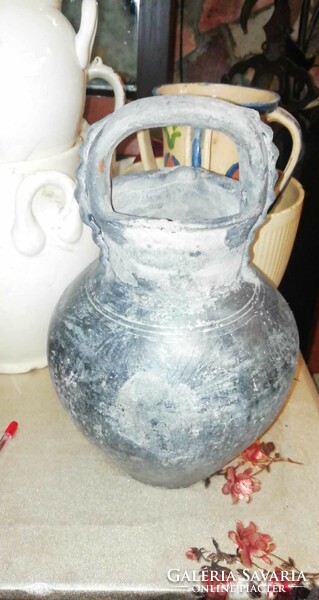Antique folk pot, 34 cm high, in the condition shown in the pictures