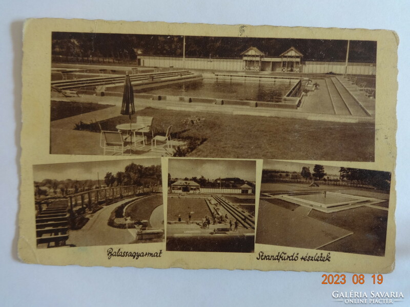 Old weinstock postcard: balsa colony, beach spa - details