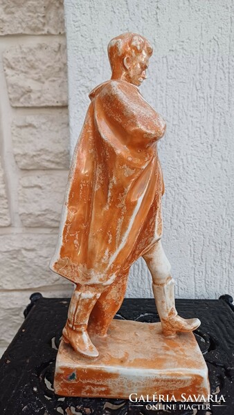 Antique Kisfalud strobl Zsigmond, Petőfi statue, ceramic rarity