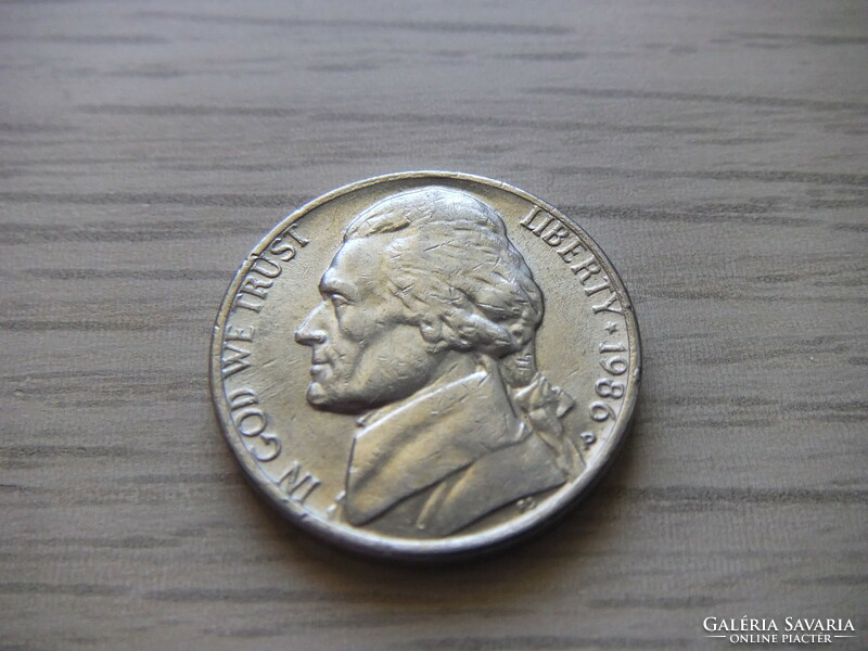 5 Cent 1986  ( P )    USA