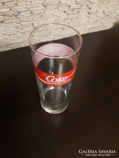 Német Coca Cola pohár, reklám, italos pohár, 0.5 l-es