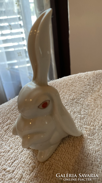 Herend porcelain nipp display case Kajla eared rabbit bunny