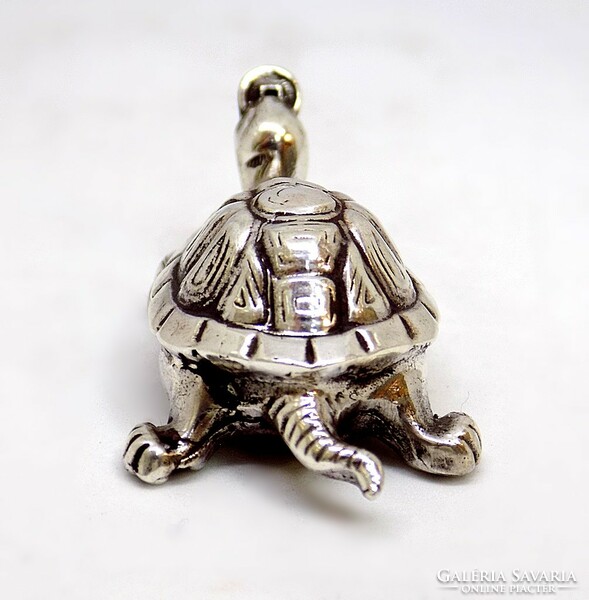 Silver turtle miniature figure (zal-ag119427)