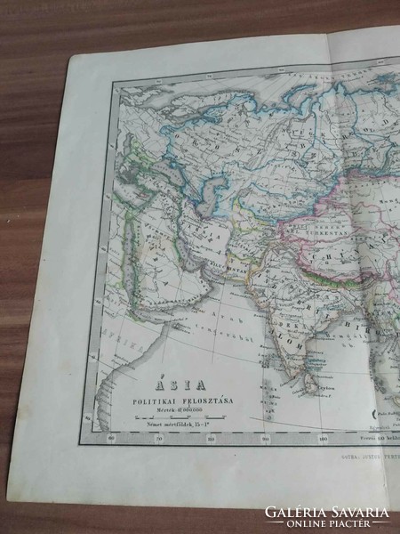 Stieler Iskolai átlásza, Ázsia politikai felosztása (1878)