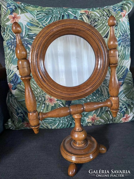 Old folk table mirror
