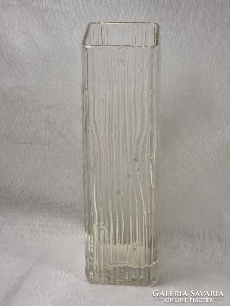 Rare collectible bohemian czech pressed art glass vase from vaclav hanus to desna
