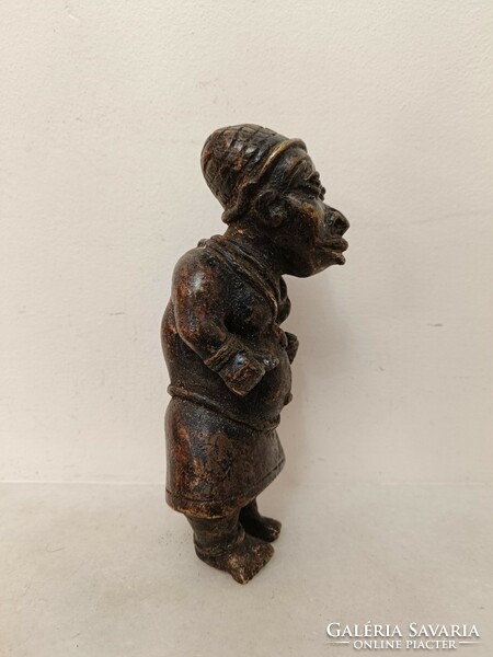 Antik afrikai szobor benini bronz uralkodó Benin 458 8194