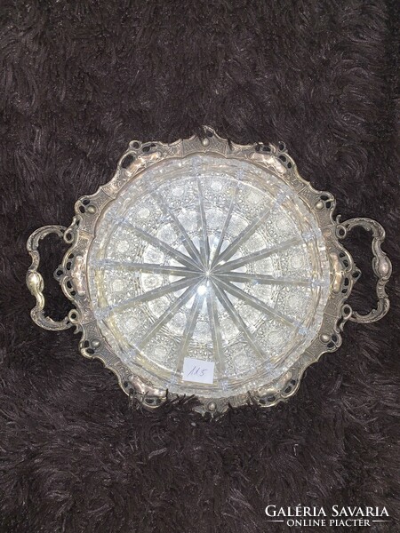Large lead crystal fairy table, centerpieces and cake servers, bases,