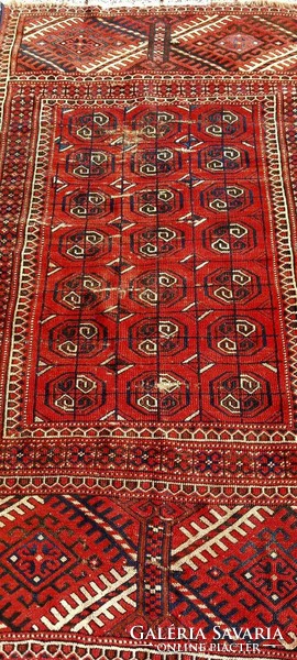 Antique Turkmen chuval yomud hand-knotted rug negotiable