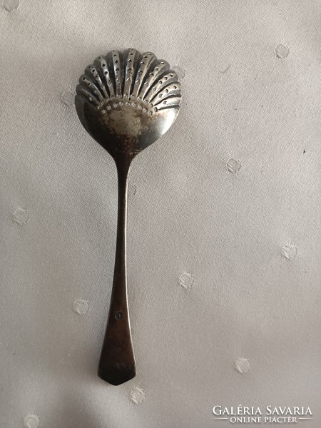 Antique silver/silver plated? Icing sugar spoon.