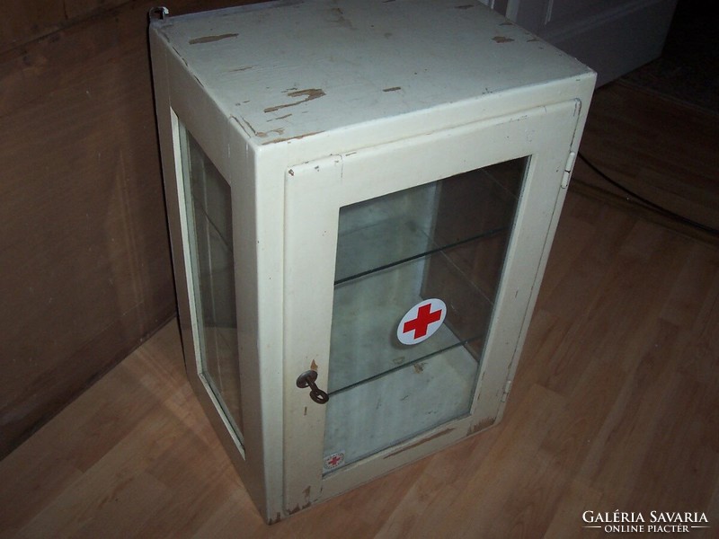 Old lockable medicine cabinet