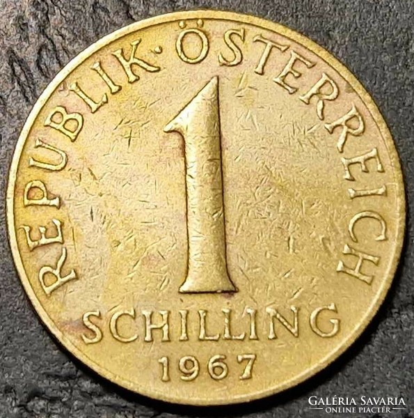 1 Schilling, Austria, 1967.