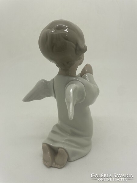 Lladro spanyol porcelán imádkozó angyal 13cm