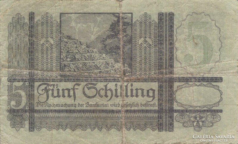 5 schilling 1951 Ausztria nagyon ritka 2.