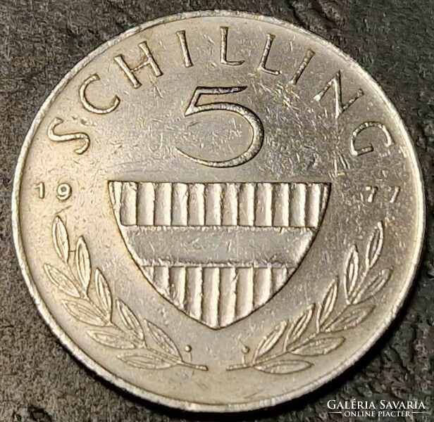 5 schilling, Ausztria, 1977.