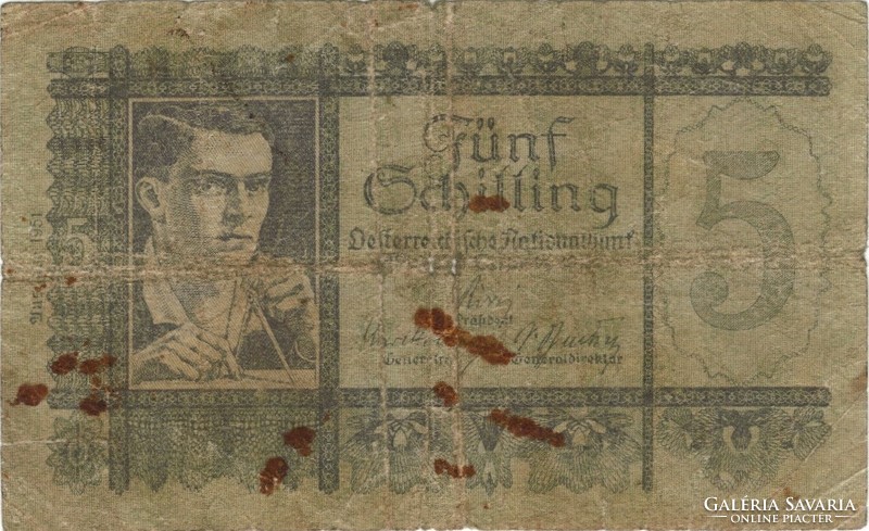 5 Schilling 1951 Austria very rare 1.