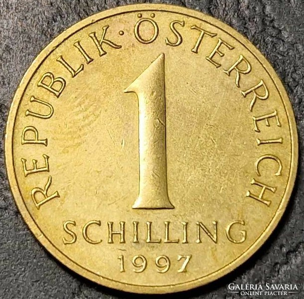 1 schilling, Ausztria, 1997.