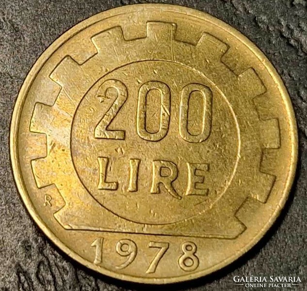 200 Lira, Italy, 1978. R.