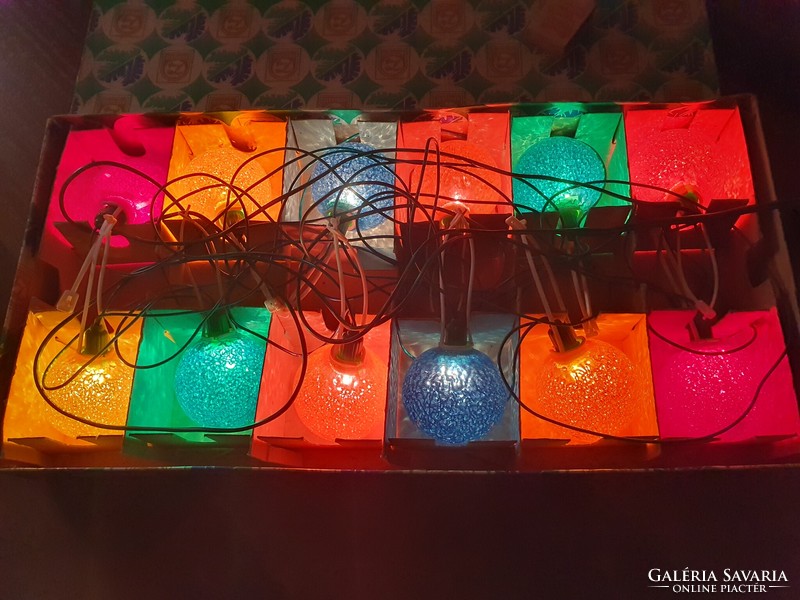 Retro Christmas zlatokov reflex light string in a box