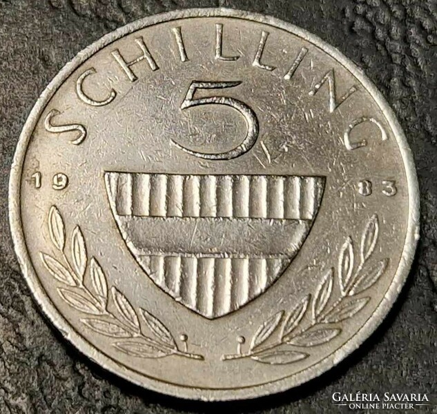 5 schilling, Ausztria, 1983.