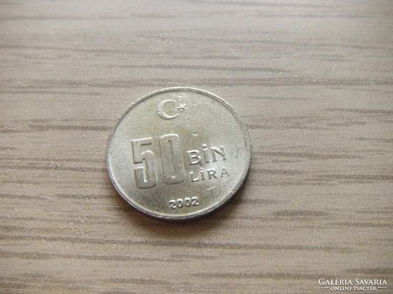 50,000 Lira 2002 Turkey (Turkish pound)