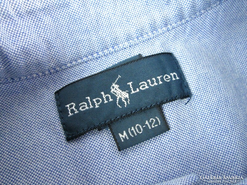 Original ralph lauren (kids) long sleeve shirt in pastel blue