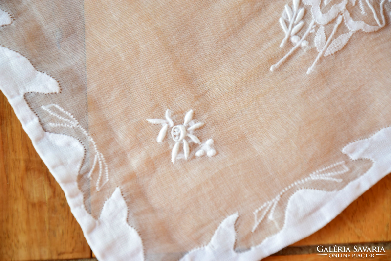 3 festive snow-white serving plates placemats napkins 41 x 28