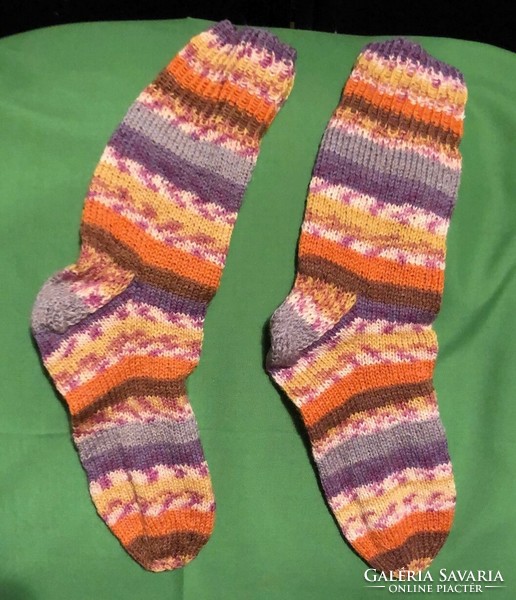 Hand-knitted warm socks for 42/43 feet