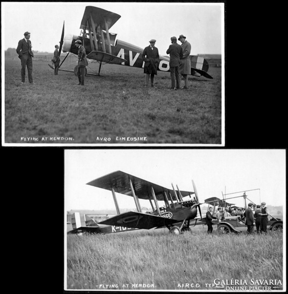 Anglia Hendon repülőtér, AVRO LIMOUSINE és AIRCO TYPE 6 - egymotoros duplaszárnyú repülőgép 1919