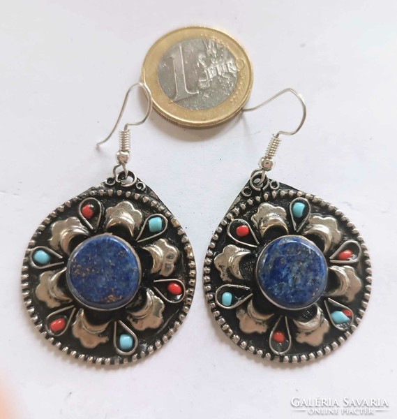 Oriental lapislazuli earrings