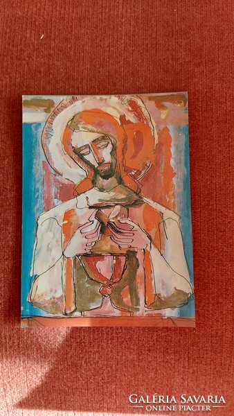 Péter Prokop(1919-2003) painting photo postcards religious postman