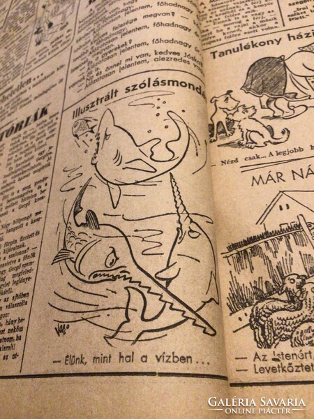 Vasi Kálmán eredeti karikatúra rajza a Szabad Száj c. lapnak