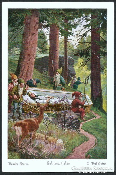 Brothers Grimm fairy tales on postcards