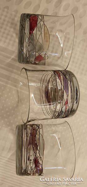 Unique patterned whiskey glasses (3 pcs.)