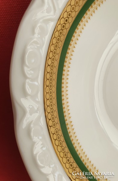 Mitterteich Bavarian German porcelain serving bowl plate with gold pattern