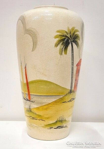 Hatalmas Foreign design kerámia váza 54cm -