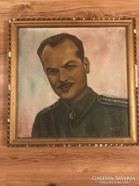 Katona portré olaj festmény