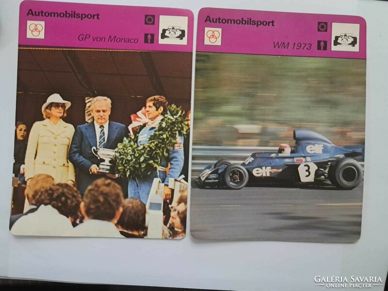 1977 limitált kiadású ,,Gyüjtői F1 kártyák